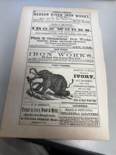 1870s Directory Page 411 Broadway New York City Harvey Ford Dealers in Ivory picture