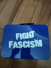 Fight Fascism Metal Lunchbox Brand New Never Used picture
