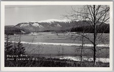 Skeena River Near Terrace BC RPPC Snow Mountain View Canada Postcard H87 picture