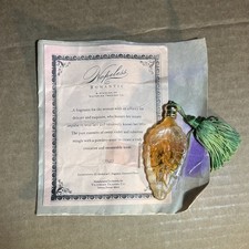 NEW Vintage Perfume Bottle Frosted Leaf Hopeless Romantic by Victorian Trading picture