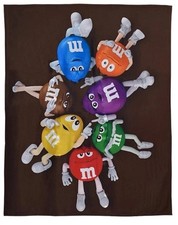 Official M&M’s World Blanket M&M's Candy World  Throw  Fleece 50