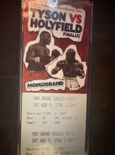 Mike Tyson vs Evander Holyfield I 1996 Original MGM Grand Floor Ticket Las Vegas picture