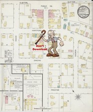 1893 Very Detailed COPY City Map Centerburg OHIO Perfect for researchers picture