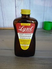 VINTAGE LYSOL DISINFECTANT BOTTLE 5 FL OZ ADVERTISING picture