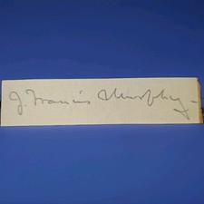 J. Francis Murphy 1853-1921 Rare Signed Cut Signature  American Tonalist Painter picture