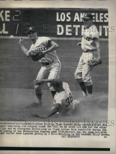 1962 Press Photo Tiger Runner Billy Bruton Jim Fregosi Dick McAuliffe picture