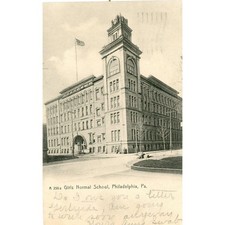 Postcard Antique View of Girl's Normal School in Philadelphia, PA. A4 picture