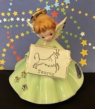 Vintage Josef Originals TAURUS Horoscope Angels Series Exc. Rare picture