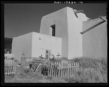Photo:Trampas New Mexico 1943 San Jos� Church Colonial Mission Adobe picture