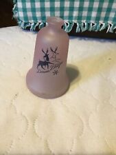 Xmas Wheaton Vintage Reindeer Bell, Frosty Pink,bottle picture