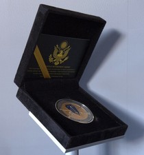 U.S. Army Fort Benning Home of the Infantry Challenge Coin in Display Case picture