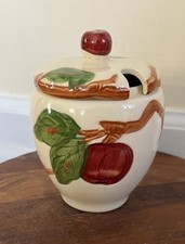 Franciscan Apple Jam/Jelly Jar & Lid USA Excellent picture