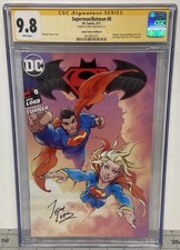 Superman Batman #8 CGC SS 9.8 New Supergirl 🔑 Jeph Loeb Sig ✍️ & Top Pop 1/3 💎 picture