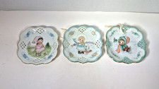 Vintage Jean Mallish very rare Porcelain Dishes  Set of 3 Seasons picture