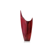 Modern Day Accents 3610 Red Acentuada Pointed, Aluminum, Glaze, Modern, Vase picture