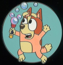 Bluey x Parks Bingo Playing with Bubble Wand Bluey and Bingo Booster Disney Pin picture