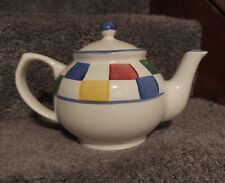 TEAPOT vintage collectible glazed porcelain teapot retro 80's feel picture