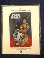 RARE NEW 1997 Star Wars Foil Telephone Card Japan Not Used, Original Packaging picture