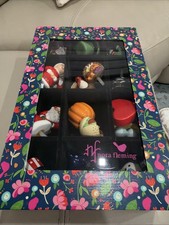 Nora Fleming Keepsake Storage Box Floral 12 Compartment Mini Charm Organizer picture