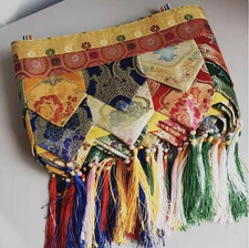 Tibetan Style Hanging Curtain Tablecloth Wall Fabric Buddhist Shrine Decoration picture