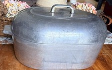 VTG Wagner Ware Sidney-O- Magnalite 17 QT Roaster & Lid 4269-P Oval Cast Alum picture