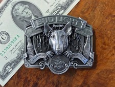 1987 BERGAMOT BRASS WORKS Bud Light/Spuds McKenzie Belt Buckle-UNUSED/EX picture