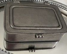 Cosi Tabellini Match Pewter Italy Handmade Trinket Jewelry Pill Dresser Coin Box picture