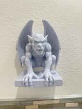 Gargoyle Statue 8x7x4 Wall Mount Hanging Sculpture Gothic Fantasy Home Decor Art picture