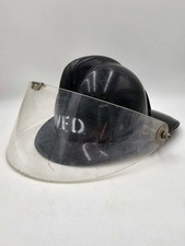 Vintage Topgard MSA Fire Helmet With Shield Firefighter Helmet picture