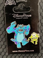 G26(20)  PIN 'S AUTHENTIC DISNEY CARD MOVIE  MONTER S INC SULLEY MIKE SET XRARE picture
