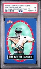 Bandai 1996 Mighty Morphin Power Rangers The Green Ranger S/E Gold Team PSA picture
