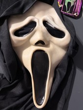 Vintage 90's  Gen 2 Scream Mask Poly shroud ASIS tag  Ghost Face Fun World Div picture