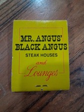 Vintage Mr. Angus' Black Angus Restaurant Matchbook picture