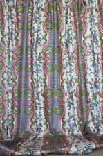 4 drapes New/Old Stock 1989  Chinoiserie or  Traditional Victorian/Edwardian picture