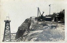 c1910 Point Firmin San Pedro CA California / Oil Well #1 RPPC Postcard COPY picture