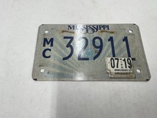 2019 Mississippi Motorcycle License Plate Auto Tag picture