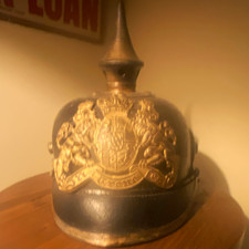 WWI WWI German Bavaria Pickelhaube Spiked Helmet picture