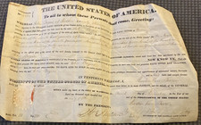 1840 US Land Grant To John Bogue-Fulton Co. Ill.- Martin Van Buren picture