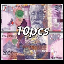 KBA GIORI 2005, 10Pcs Test Note / Specimen, Jules Verne, Fantasy Polymer, UNC picture