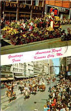 Greetings from American Royal Parade Kansas City Mo Postcard picture