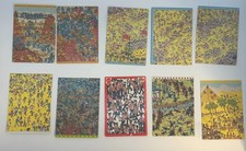 1991 Where's Waldo Mattel Trading Cards Lot 10 Life Cereal Vintage Puzzle Cards picture