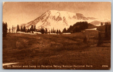 c1910s Mt Rainier Camp Paradise Valley National Park Edward Antique Postcard picture