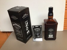 Jack Daniels Glass Display Bottle and Cue Ball picture