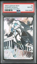 1996 Fleer Skybox Wonder Woman Amalgam Holopix #6 PSA 8 NM-MT Pop 6 Card IN HAND picture