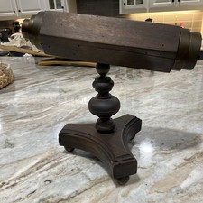 Antique Vintage Parlor Tabletop Kaleidoscope Brass & Wood Italy picture
