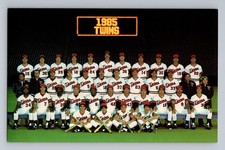 1985 Minnesota Twins Baseball Team Photo Postcard Kirby Puckett Rookie McFarland picture