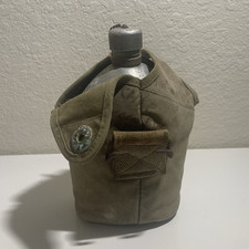 U.S. A.G.M. 1918 Military Canteen Set w/ Cup & Canvas Cover, Militaria WWI picture