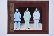 3 Chinese Women Methodist Episcopal Church China Magic Lantern Slide c1900s picture