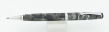 Parker Challenger Silver/Black Marble & Chrome Trim 1.1mm Pencil - 1937 - USA picture