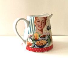Portmeirion Vintage Kellogg's Milk Jug/Creamer Set 1950's Style picture